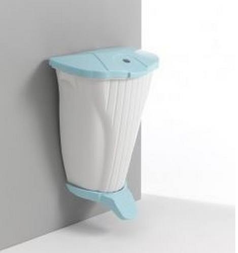 balde plástico branco wc - lusohigin