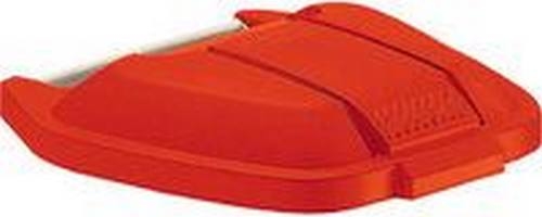 TAMPA CONTENTOR 100LT C/RODAS VERMELHA