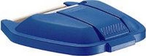 TAMPA CONTENTOR 100LT C/RODAS AZUL