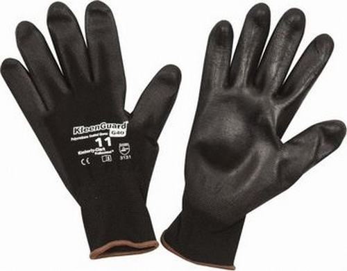 LUVAS T�XTIL COBERTAS POLIURETANO JACKSON SAFETY G40 TAMANHO 8 PRETO KIMB