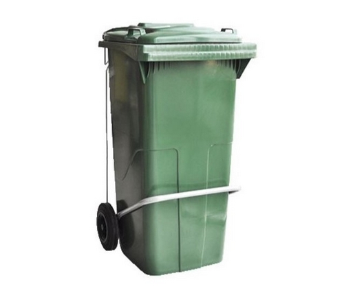 Caixote do lixo com rodas Lt. 120 - Cm 55 X 50 X 94 Verde