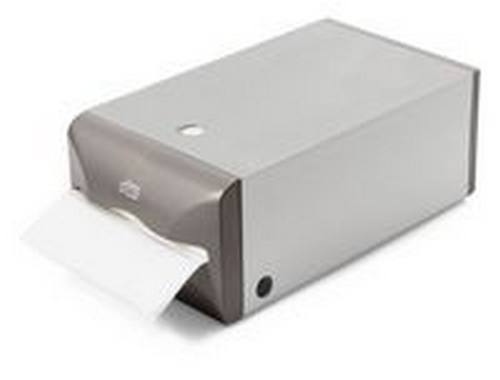 DISPENSADOR GUARDANAPOS INTERFOLHAS BALC�O/BAR P/ 400 UNI ALUM�NIO TORK