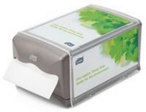 DISPENSADOR GUARDANAPOS INTERFOLHAS BALC�O/BAR P/ 400 UNI PL�STICO ABS CINZA TORK