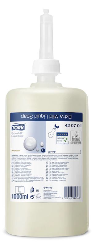 SABONETE L�QUIDO PREMIUM USO CL�NICO BRANCO CX6x1lt TORK