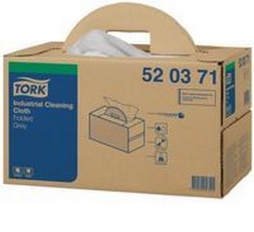 PAPEL LIMPEZA INDUSTRIAL  520 CINZENTO 280SERV 38,5CMX42,8CM TORK